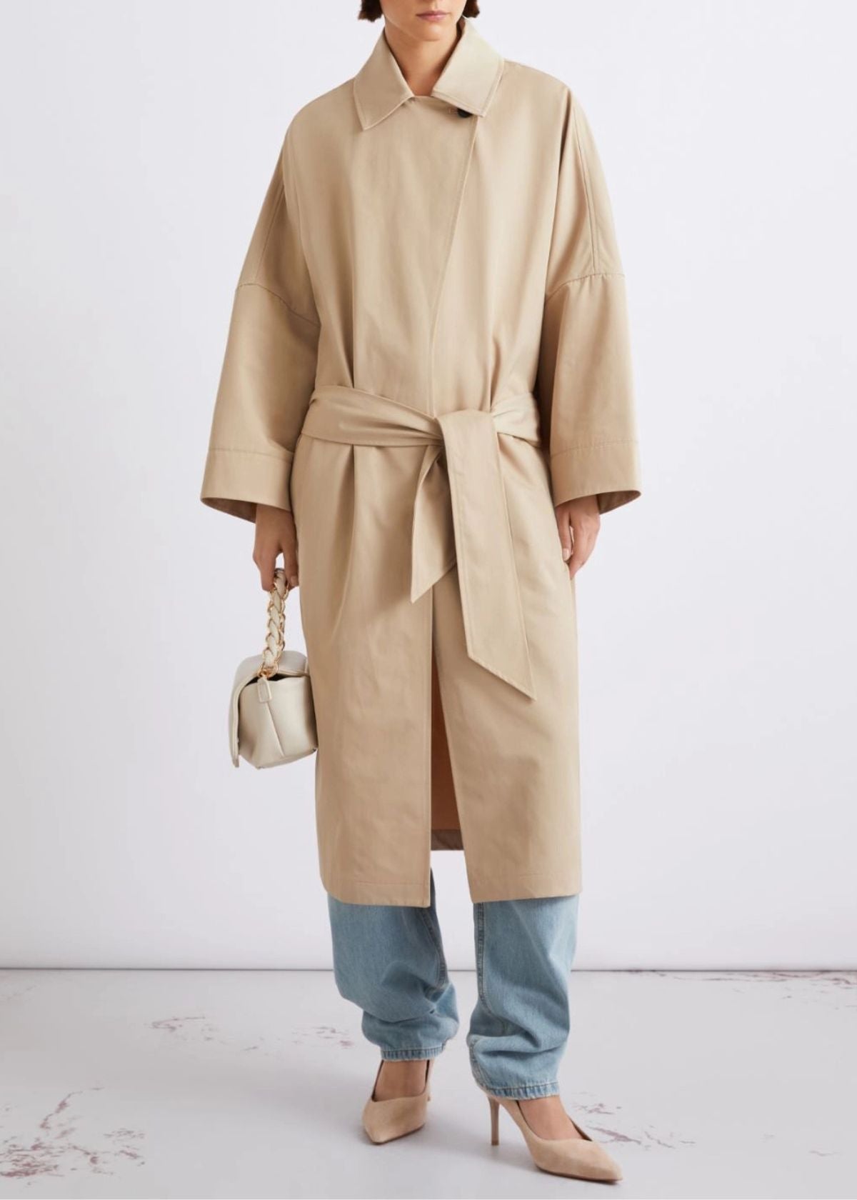 MARELLA Oversized Trench Coat - Natural