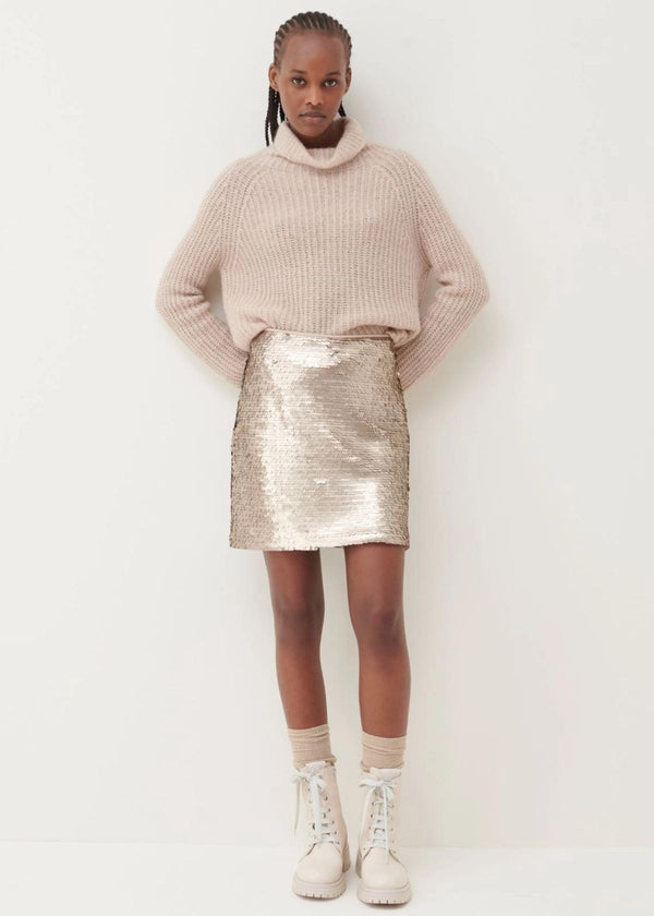 MARELLA Zolla Sequin Mini Skirt - Natural