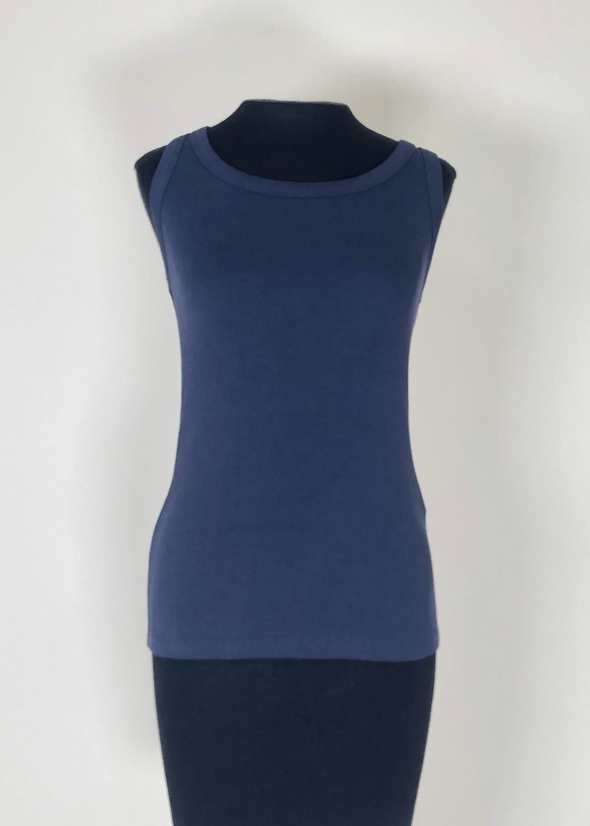 MARELLA Minorca Stretch Jersey Tank Top - Navy