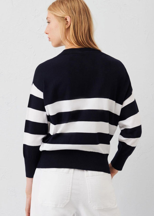 MARELLA Granito Sweater - Navy Stripe