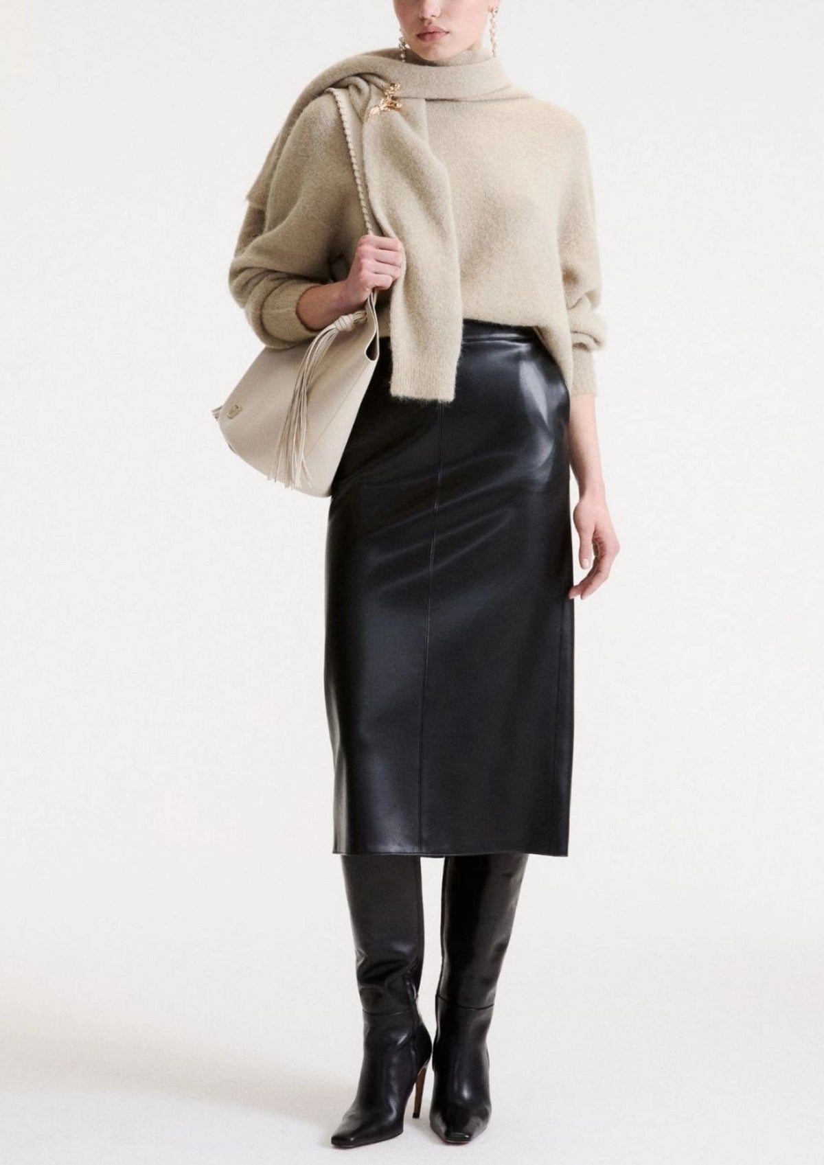 MARELLA Suri Alpaca Crew Sweater - Oregano
