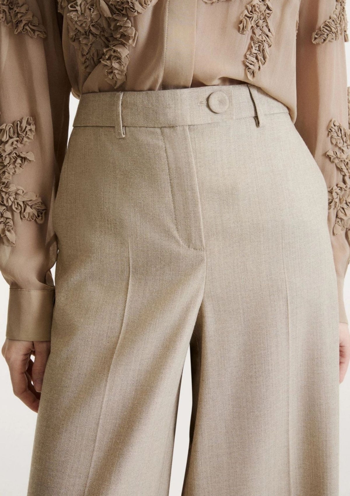 MARELLA Comfortable Wool Pant - Oregano