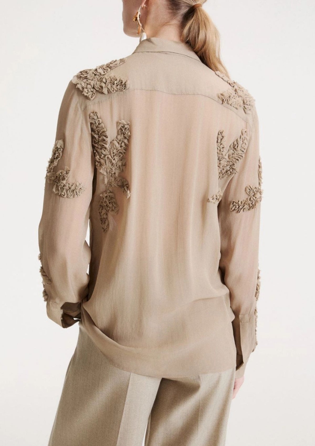 MARELLA Long Embroidered Top - Oregano