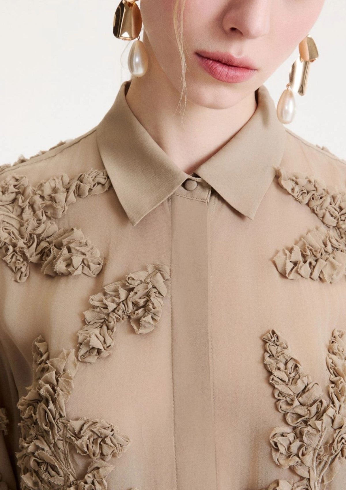 MARELLA Long Embroidered Top - Oregano