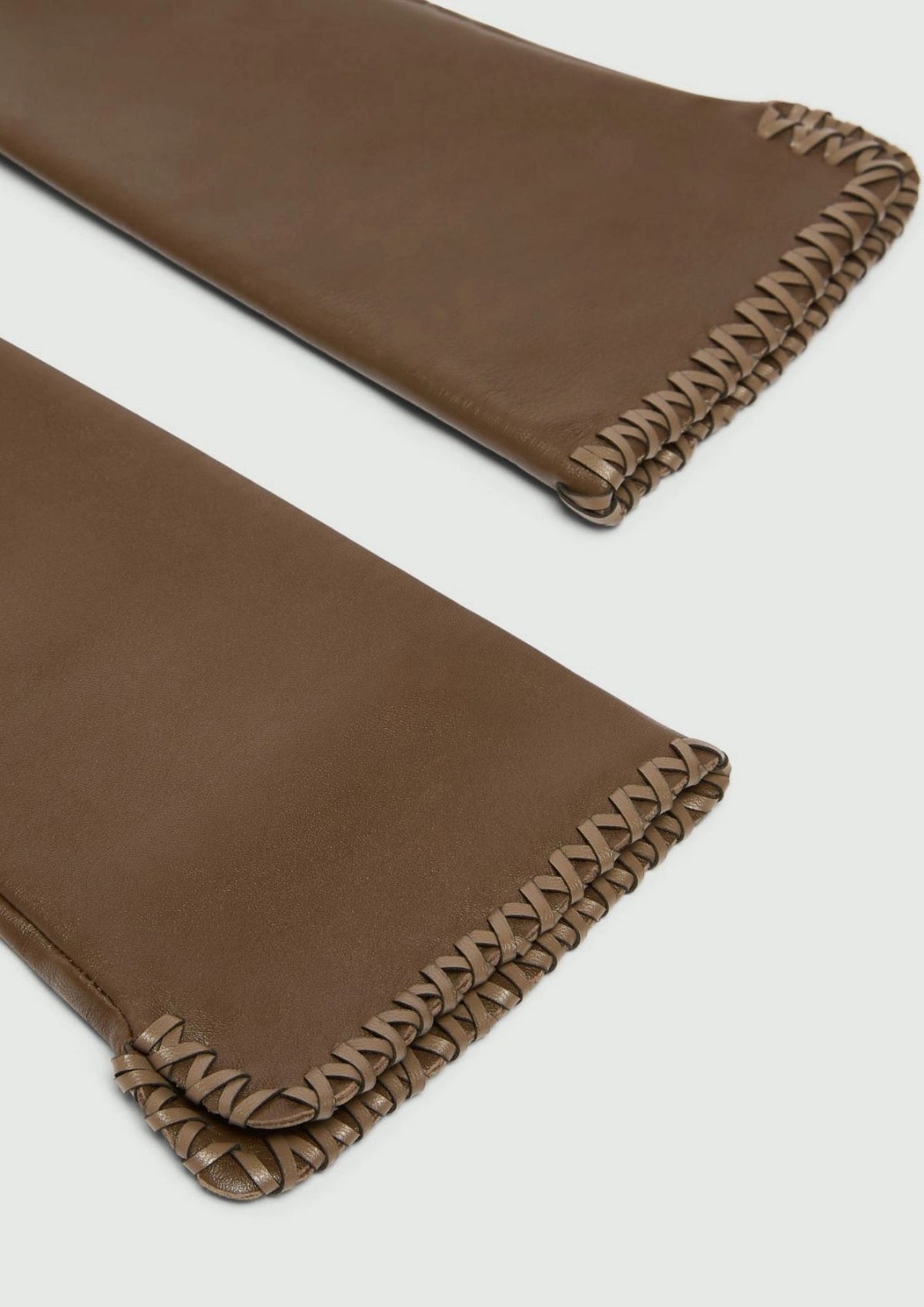 MARELLA Long Nappa Leather Gloves - Oil Green