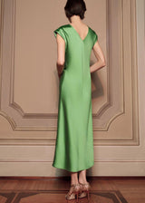 MARELLA Iacopo Satin Dress - Grass Green