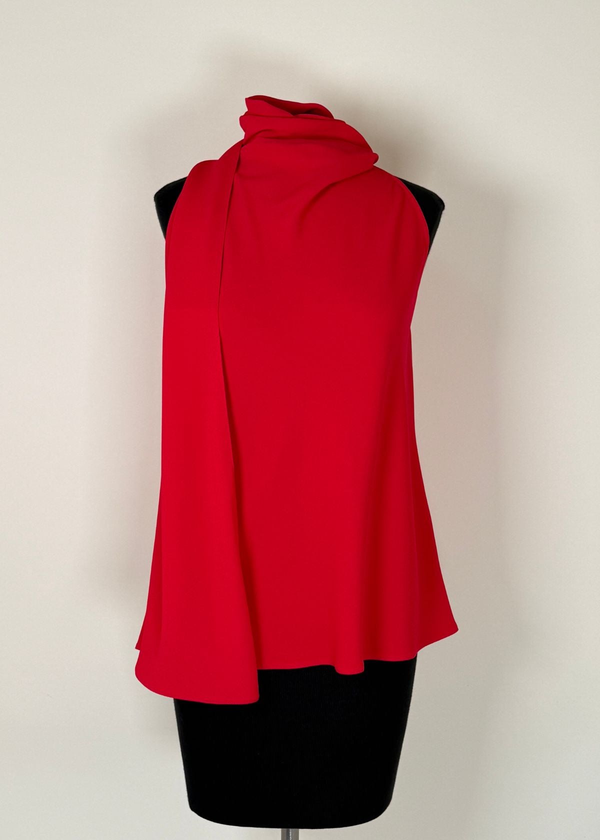 MARELLA Envers Satin Halterneck Top - Red