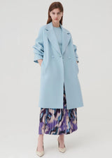 MARELLA Nandina Double Breasted Coat - Sky Blue