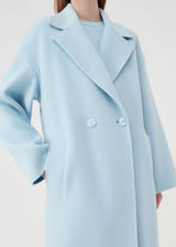MARELLA Nandina Double Breasted Coat - Sky Blue