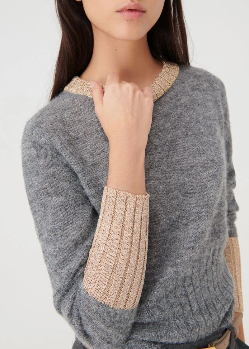 MARELLA Susy Lurex Sweater - Melange Grey