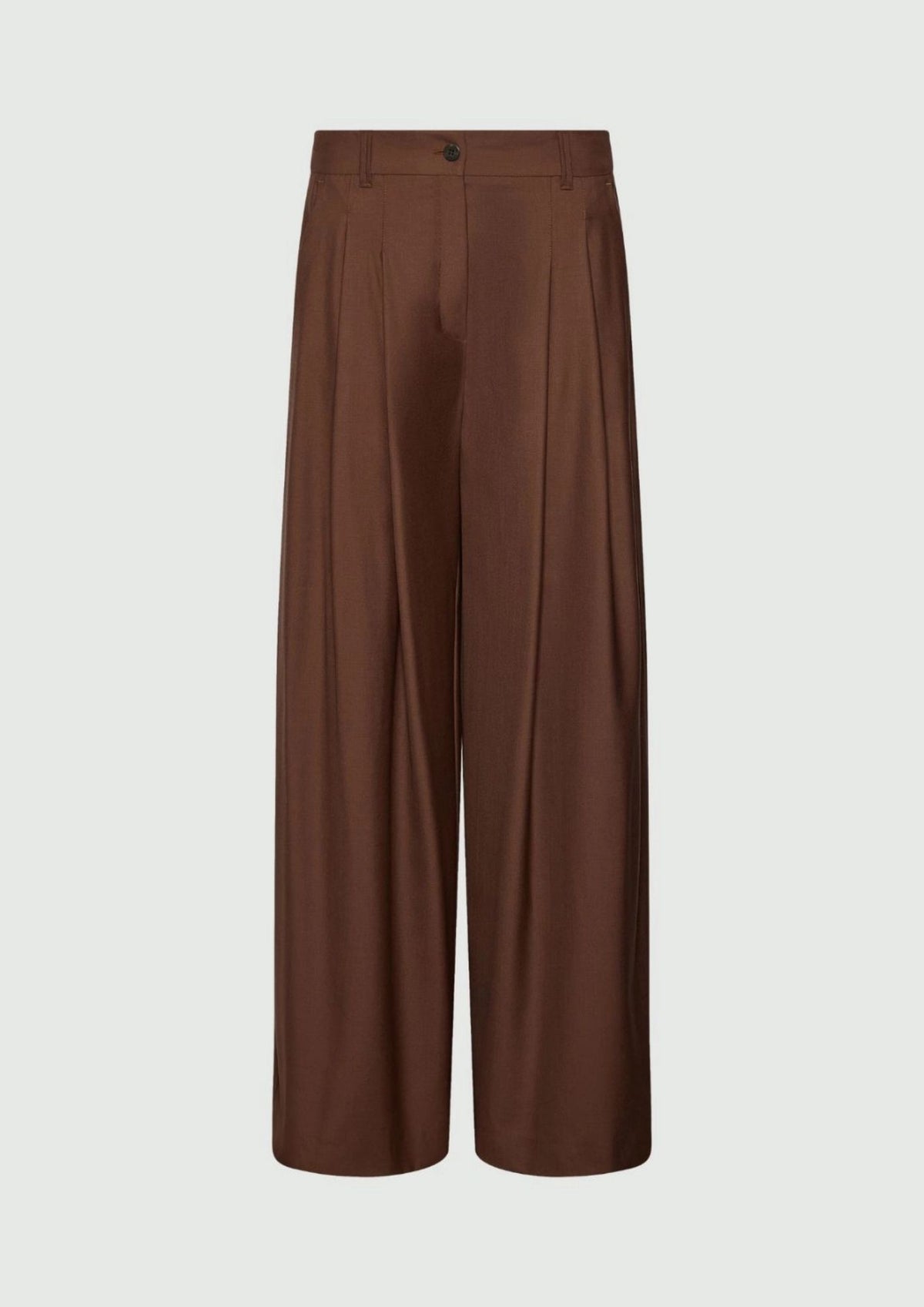 MARELLA Wide Fit Gabardine Pant - Caramel