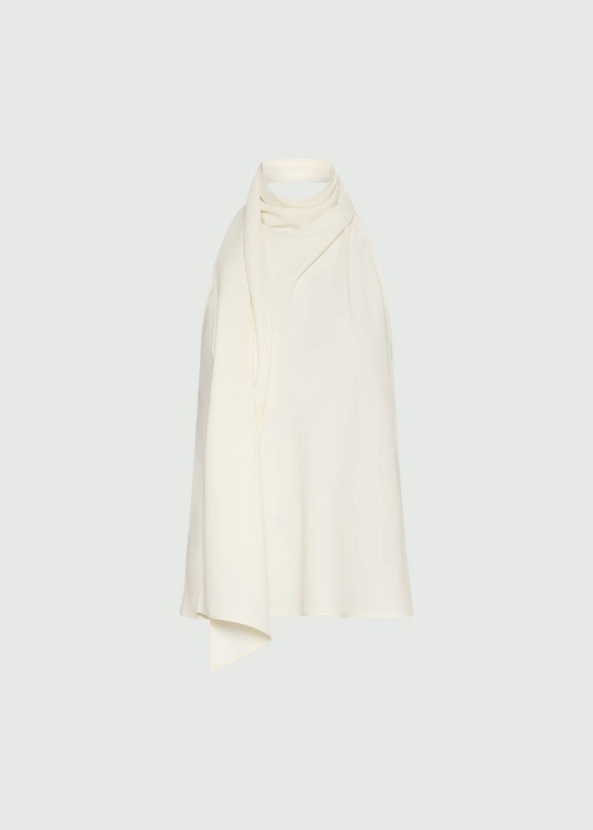 MARELLA Envers Satin Halterneck Top - Wool White