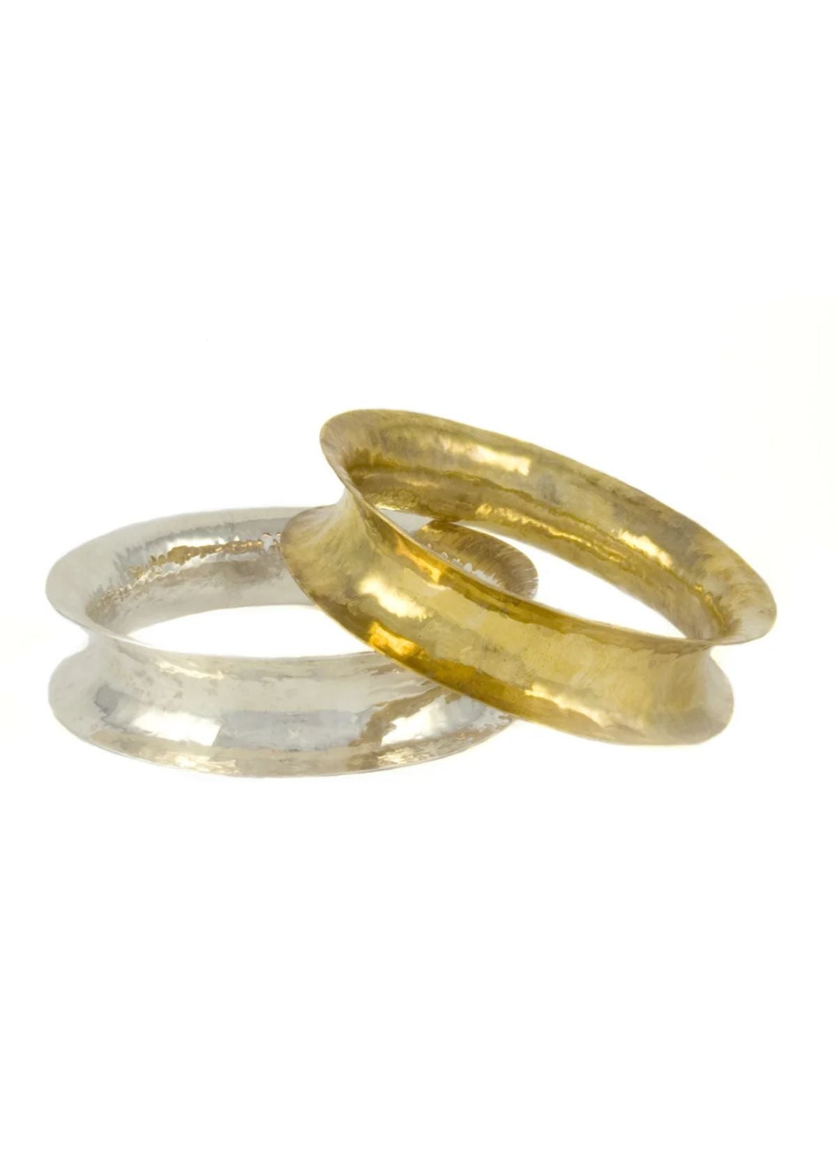 MARGARET ELLIS Bronze Wide Bangle Bracelet - Size Small