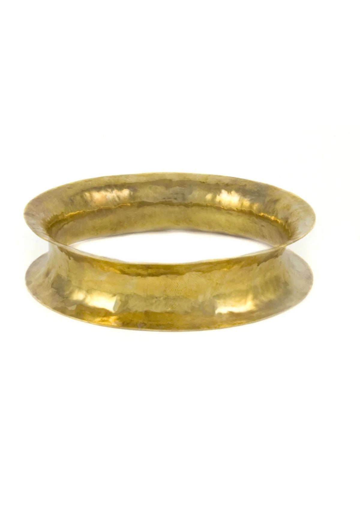 MARGARET ELLIS Bronze Wide Bangle Bracelet - Size Small