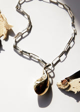 MARGARET ELLIS Apostrophe Necklace - Silver and Bronze