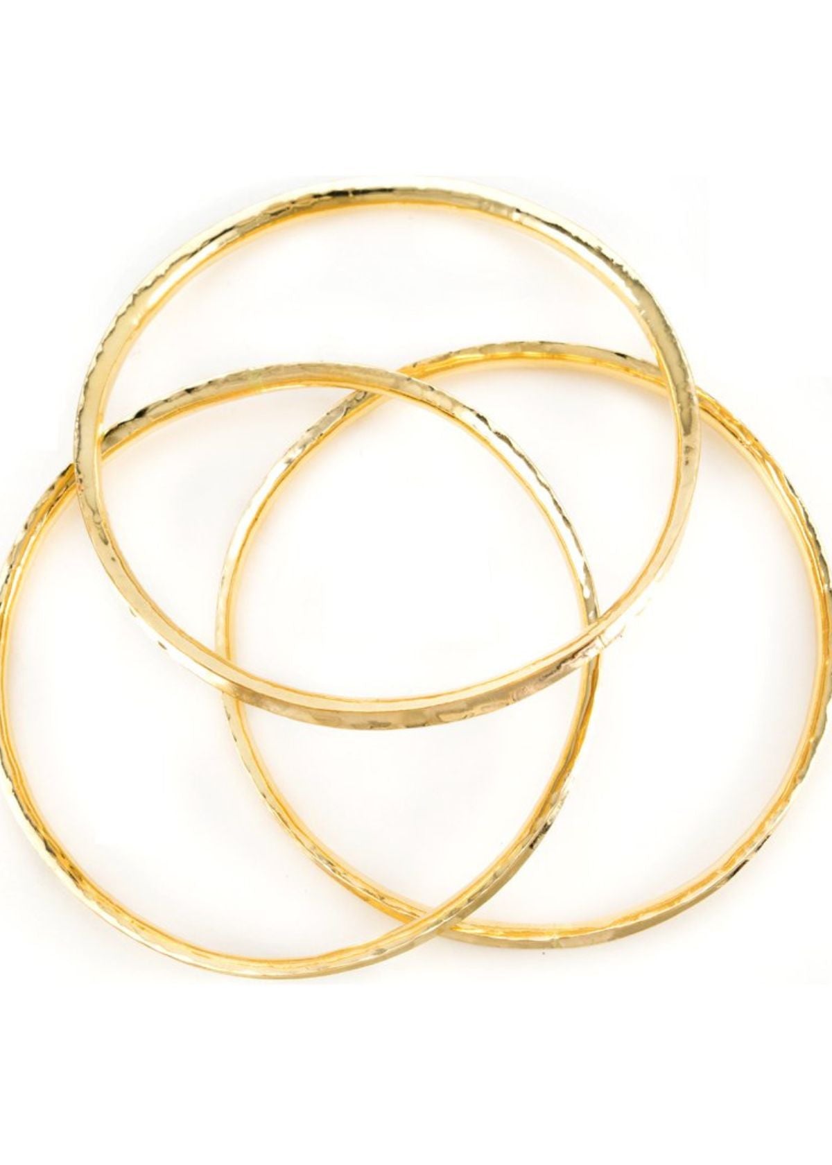 MARGARET ELLIS Set of 3 Skinny Bangles - Gold Filled