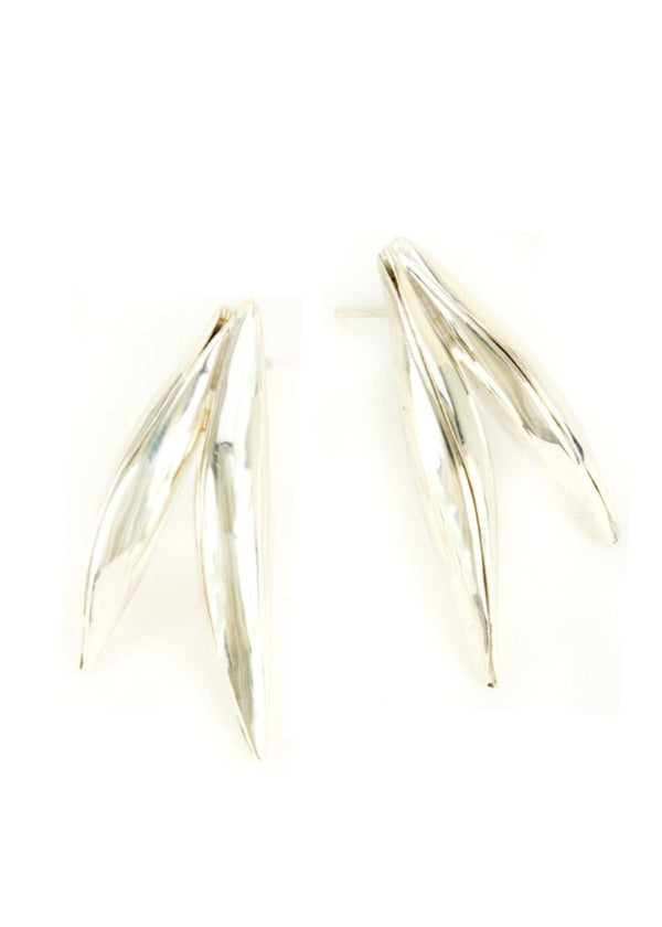 MARGARET ELLIS Double Pod Stud Earring - Sterling Silver