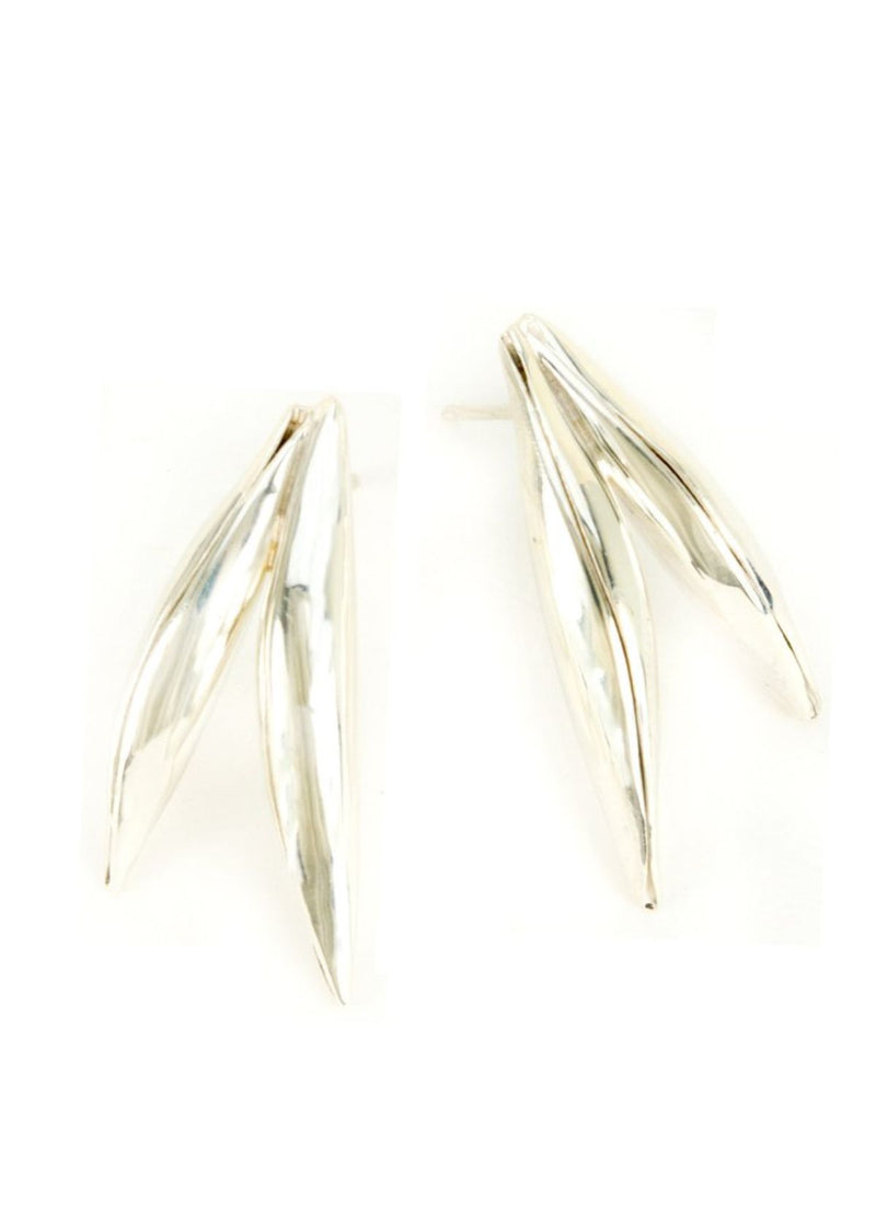 MARGARET ELLIS Double Pod Stud Earring - Sterling Silver