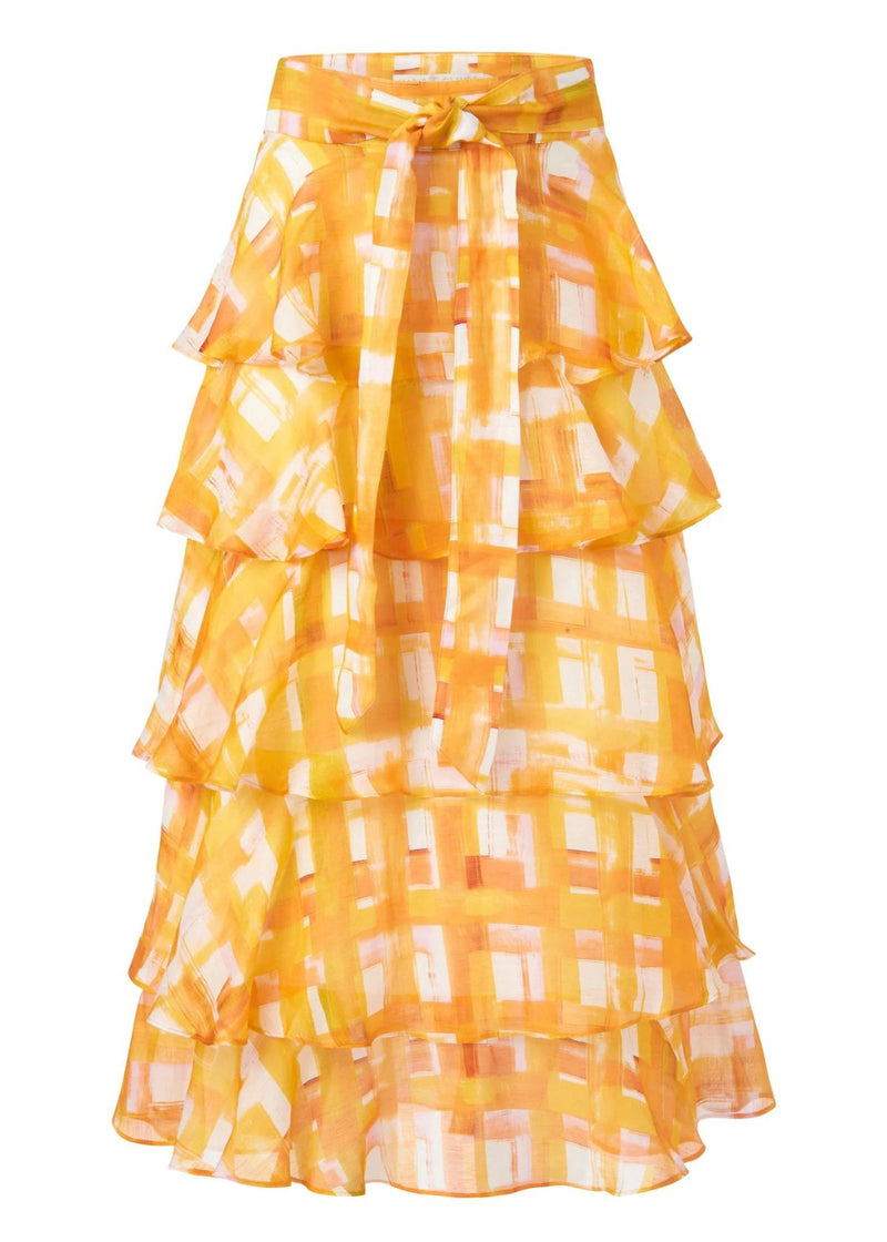 MARIE OLIVER Adler Skirt - Golden Madras