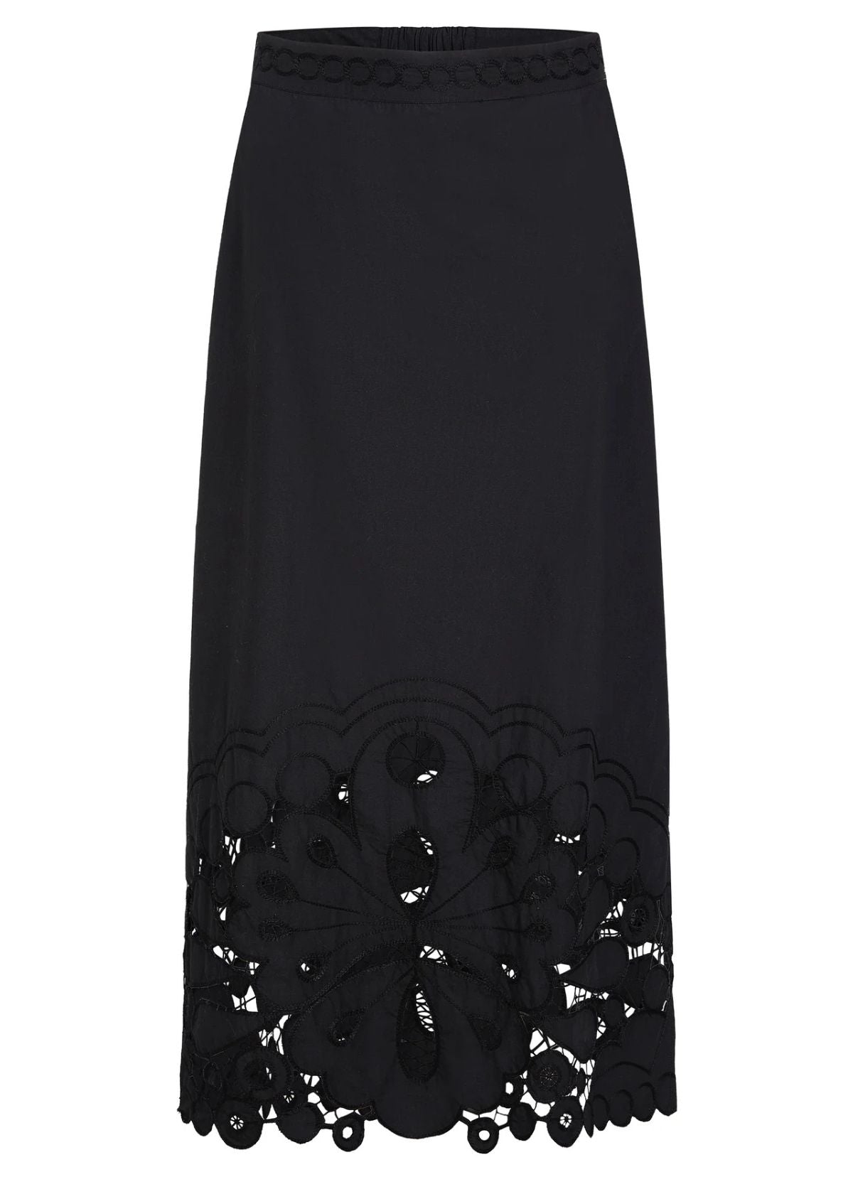 MARIE OLIVER Eugenia Midi Skirt - Black