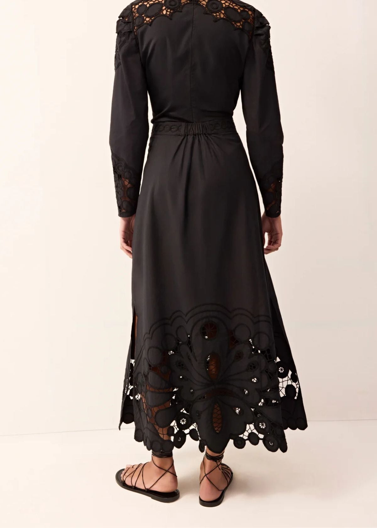 MARIE OLIVER Eugenia Midi Skirt - Black