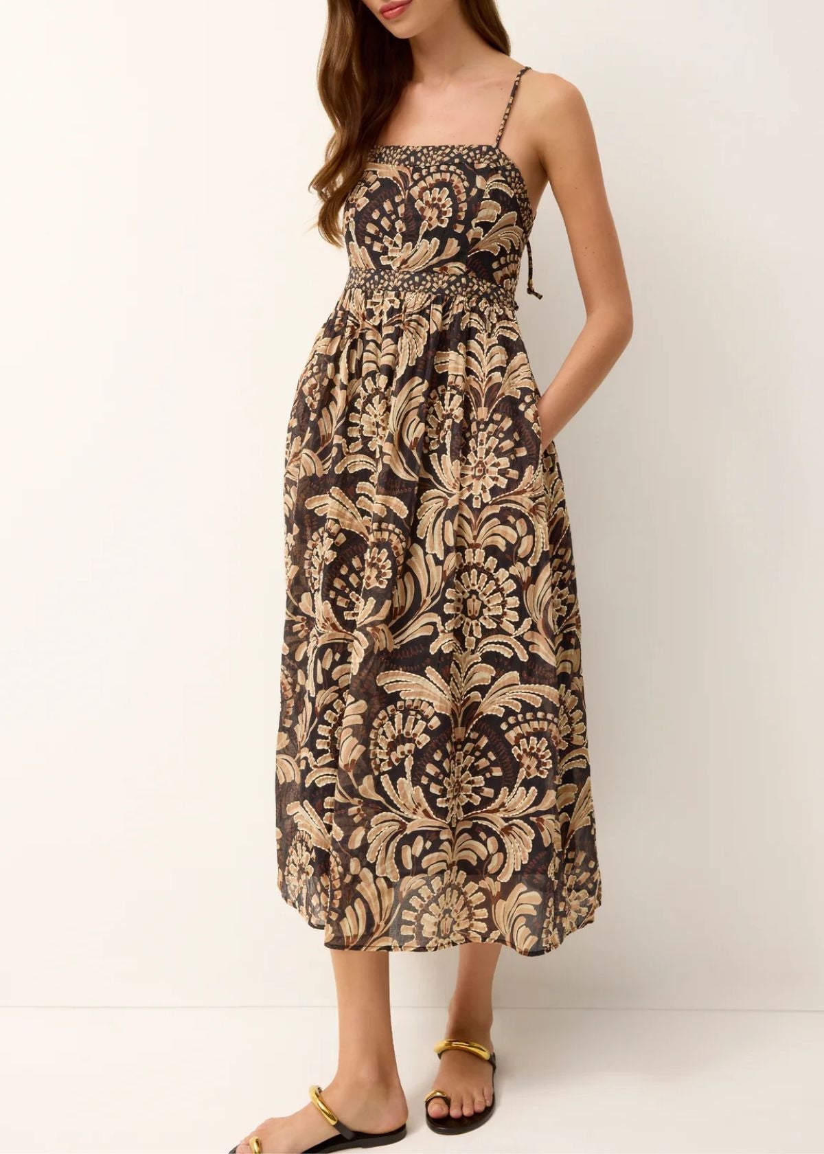 MARIE OLIVER Seana Midi Dress - Tropez