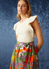MARIE OLIVER Rory Top - Macadamia