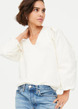 MARIE OLIVER Bianca Pullover Top - Ivory