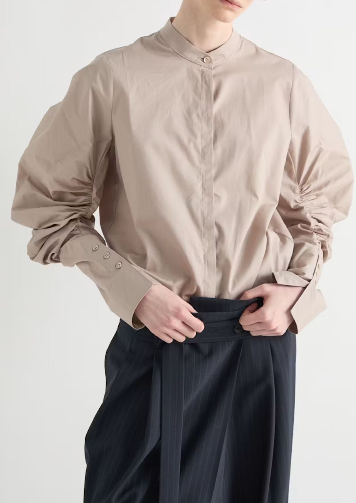 MEIMEIJ Puff Sleeve Top - Powder