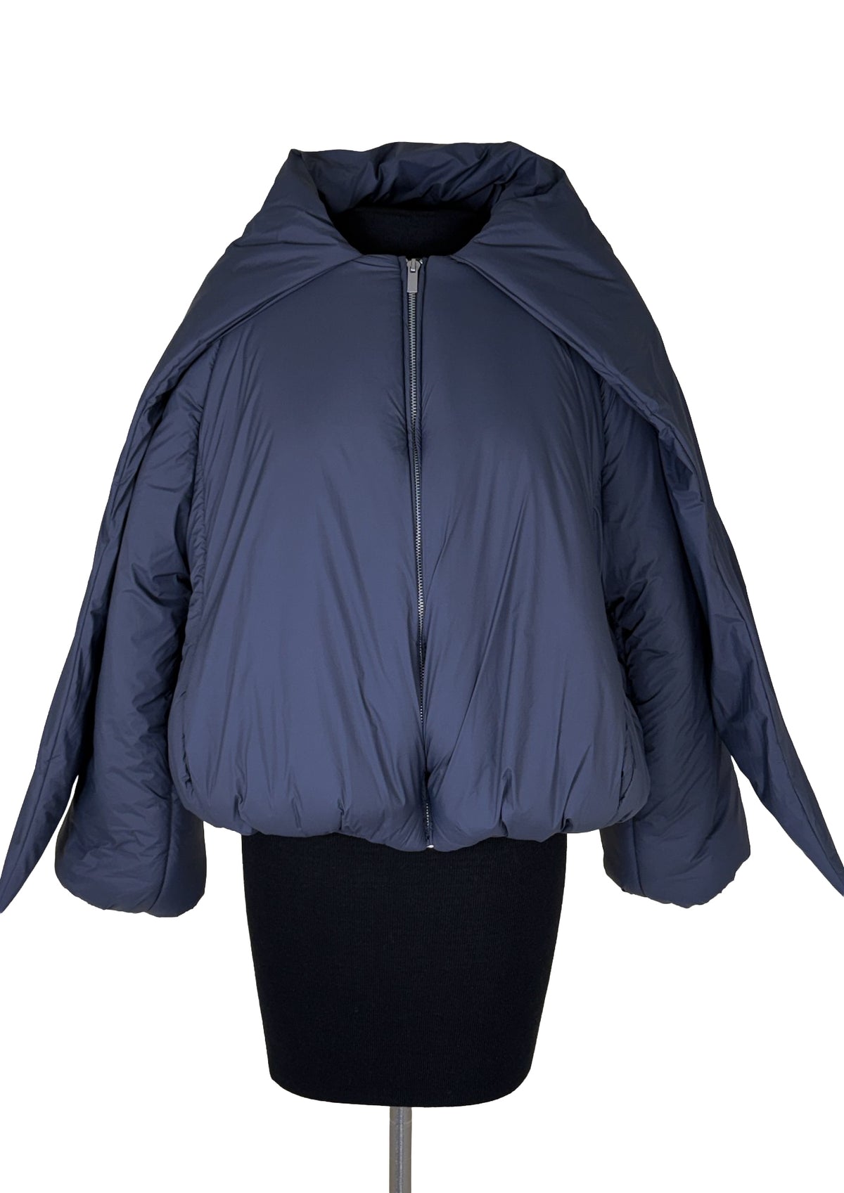 MEIMEIJ Padded Scarf Jacket - Stainless Steel