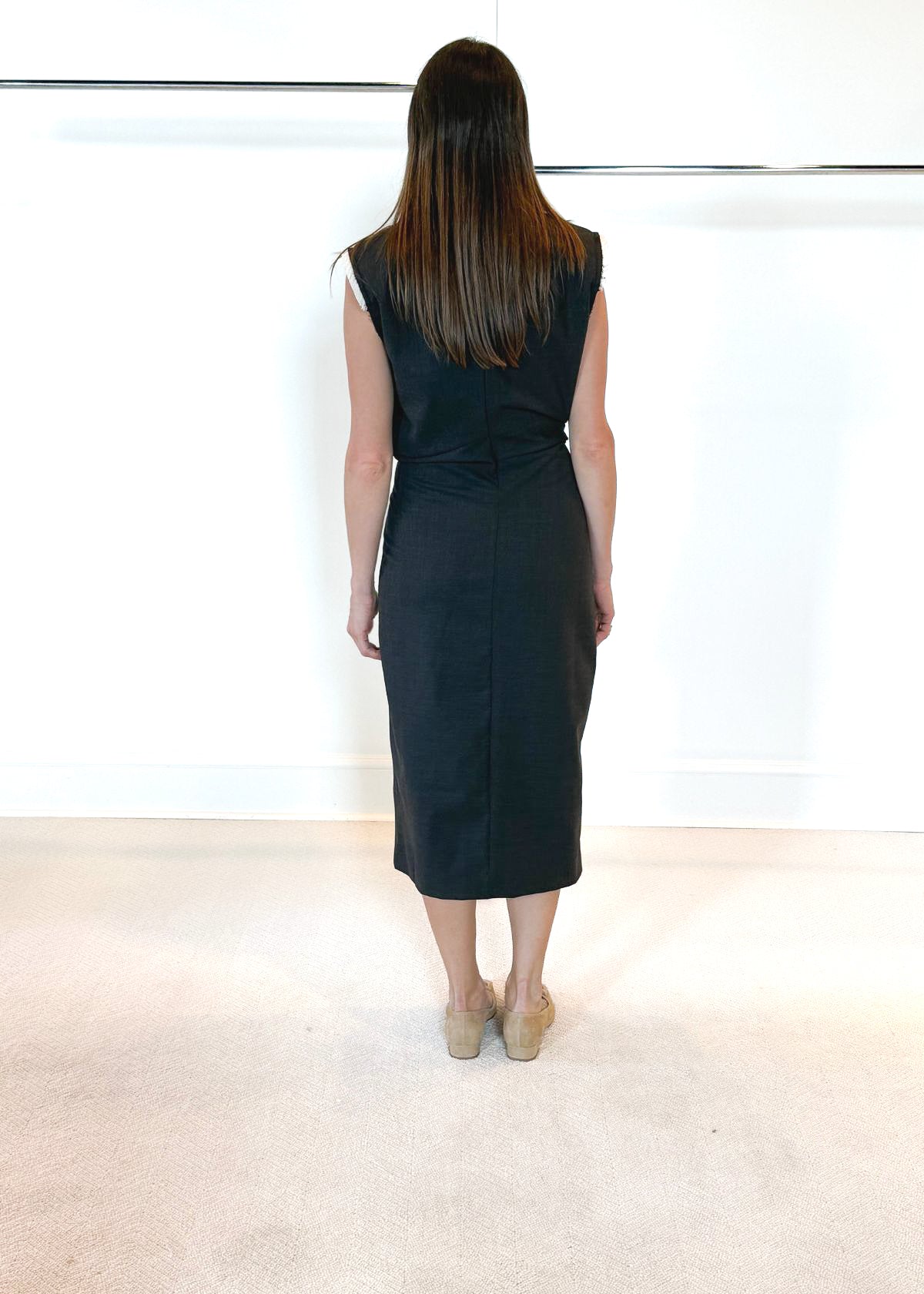 MEIMEIJ Sleeveless Midi Length Dress - Morel