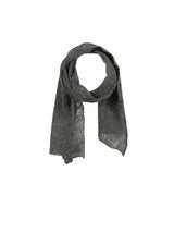MIRROR IN THE SKY Mini Open Knitted Scarf Melange - Charcoal