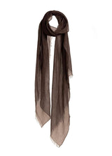 MIRROR IN THE SKY Souffle Cashmere Shawl - Chocolate
