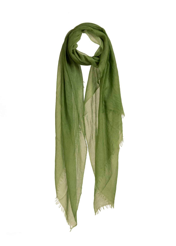 MIRROR IN THE SKY Souffle Cashmere Shawl - Herb