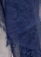 MIRROR IN THE SKY Souffle Cashmere Shawl - Navy