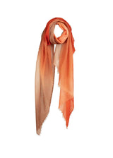 MIRROR IN THE SKY Souffle Semi Felted Degradee Shawl - Orange