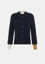 MOMONI Amaury Cardigan in Color Block Baby Alpaca