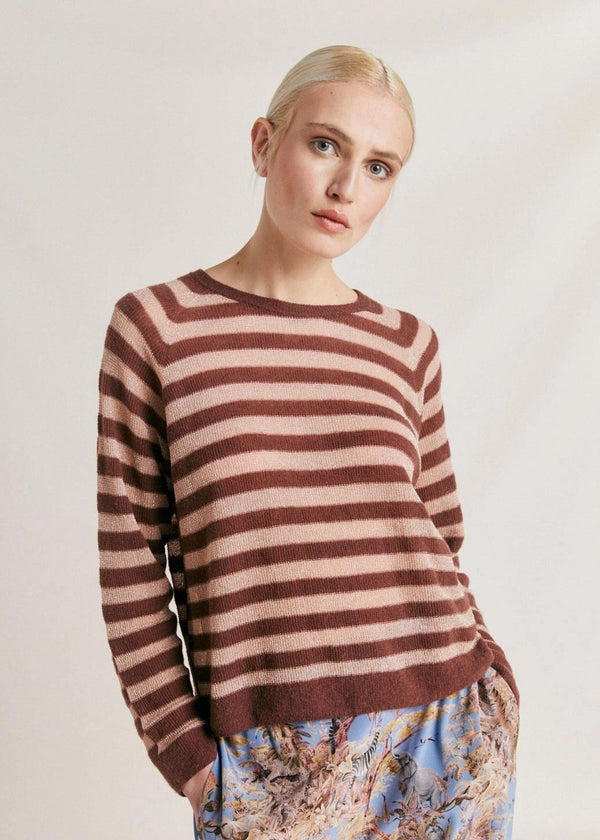 MOMONI Marmotta Striped Lurex Sweater - Glace
