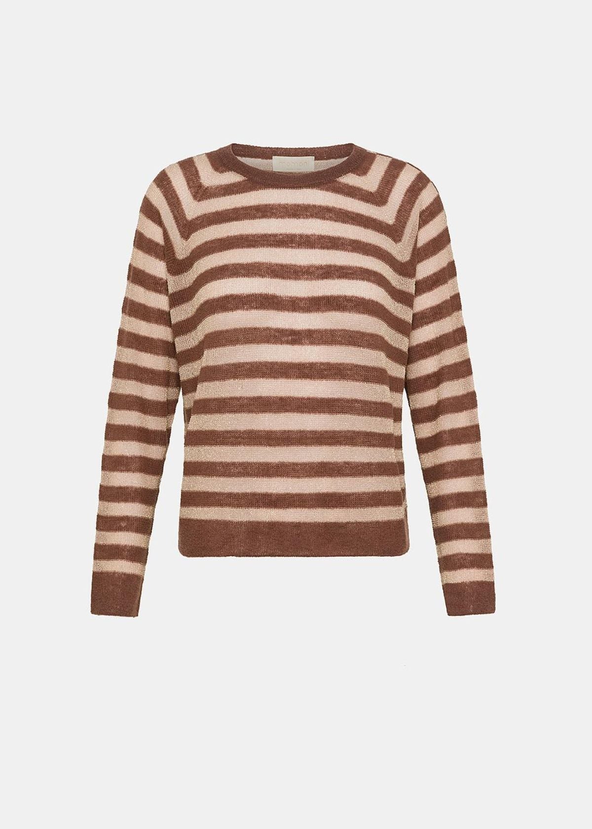 MOMONI Marmotta Striped Lurex Sweater - Glace