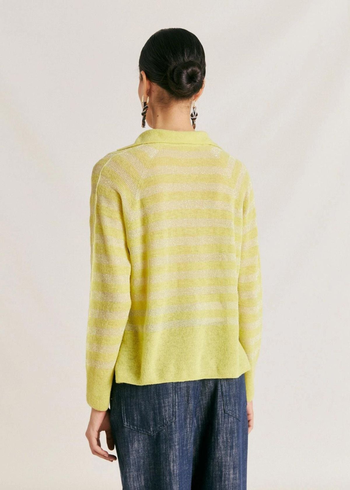 MOMONI Egide Polo Sweater - Lime