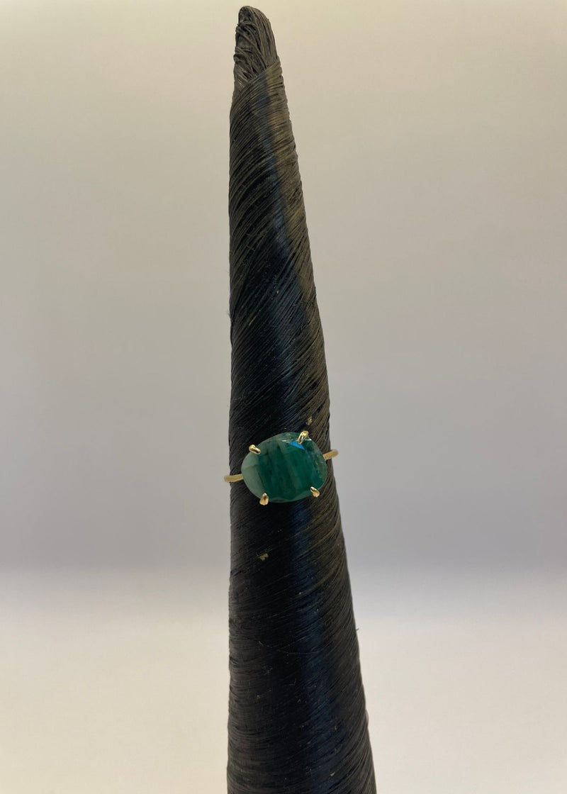 MONAKA JEWELRY Flat Ring - Emerald