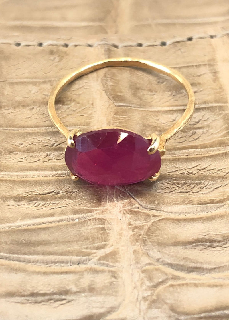 MONAKA JEWELRY Flat Ring - Ruby
