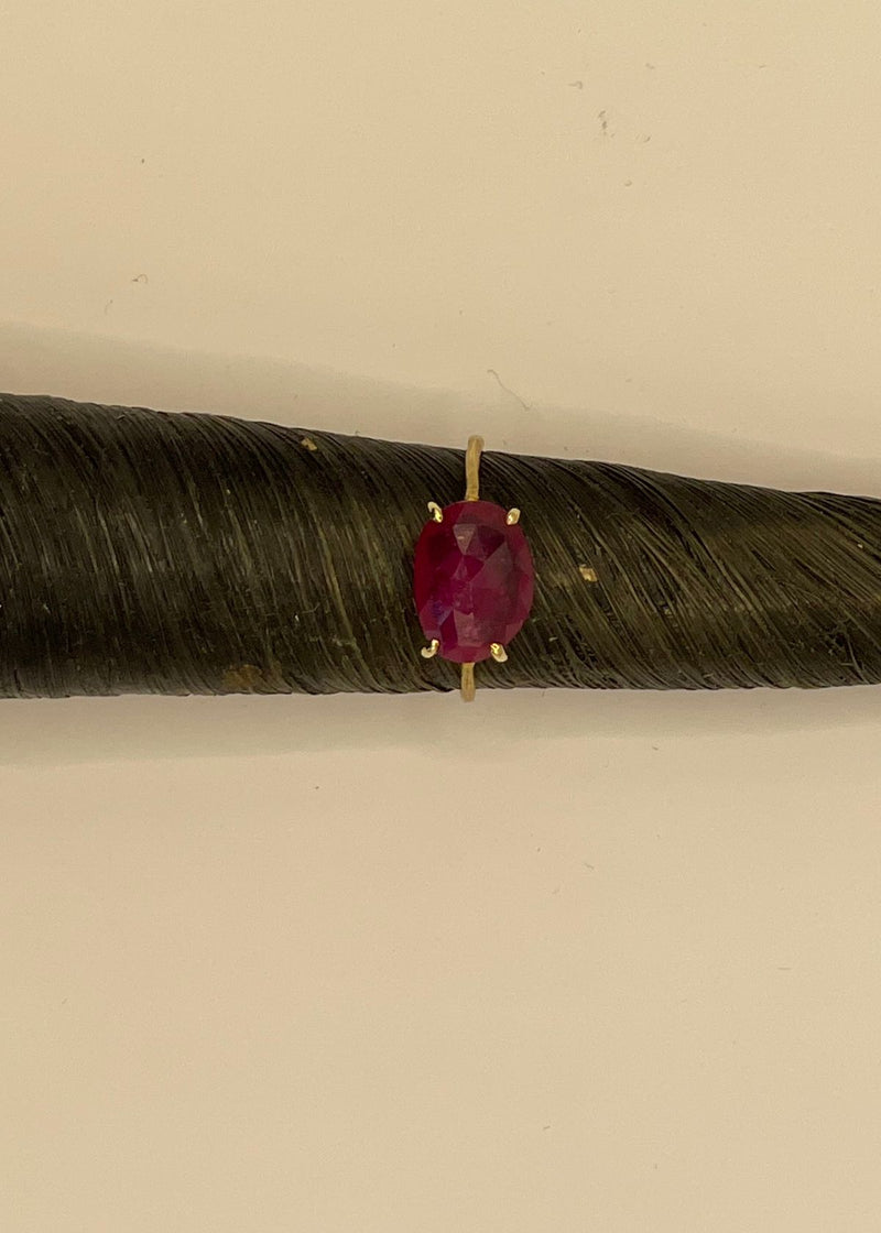 MONAKA JEWELRY Flat Ring - Ruby