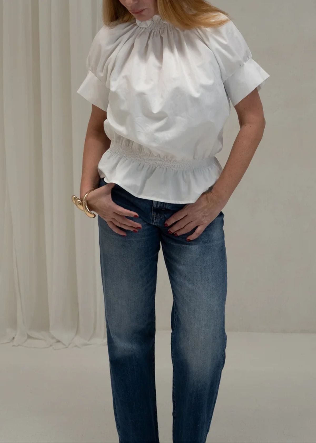 MONICA NERA Frankie Top - White