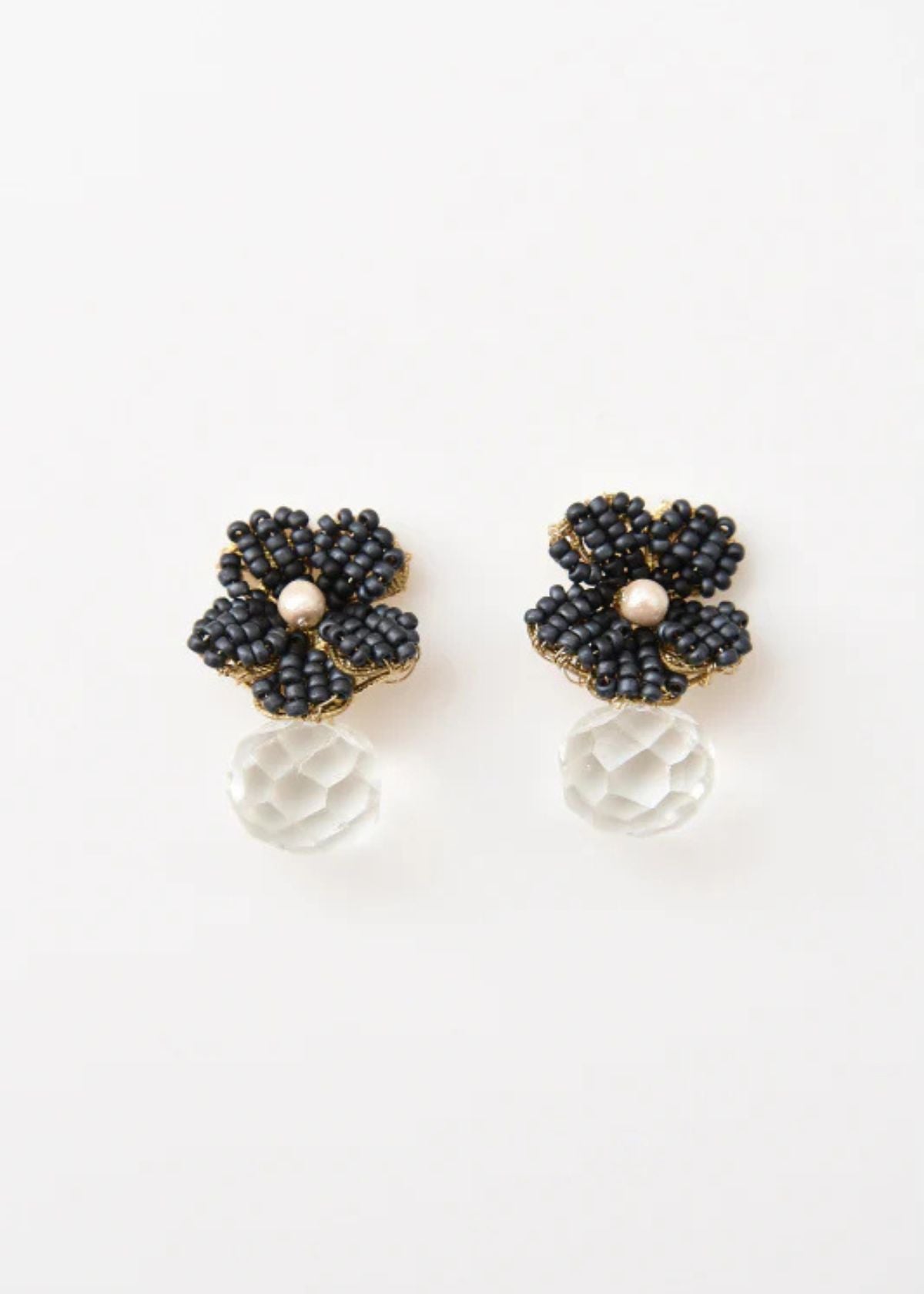 MONSHIRO Sumire Glass Clip Earring