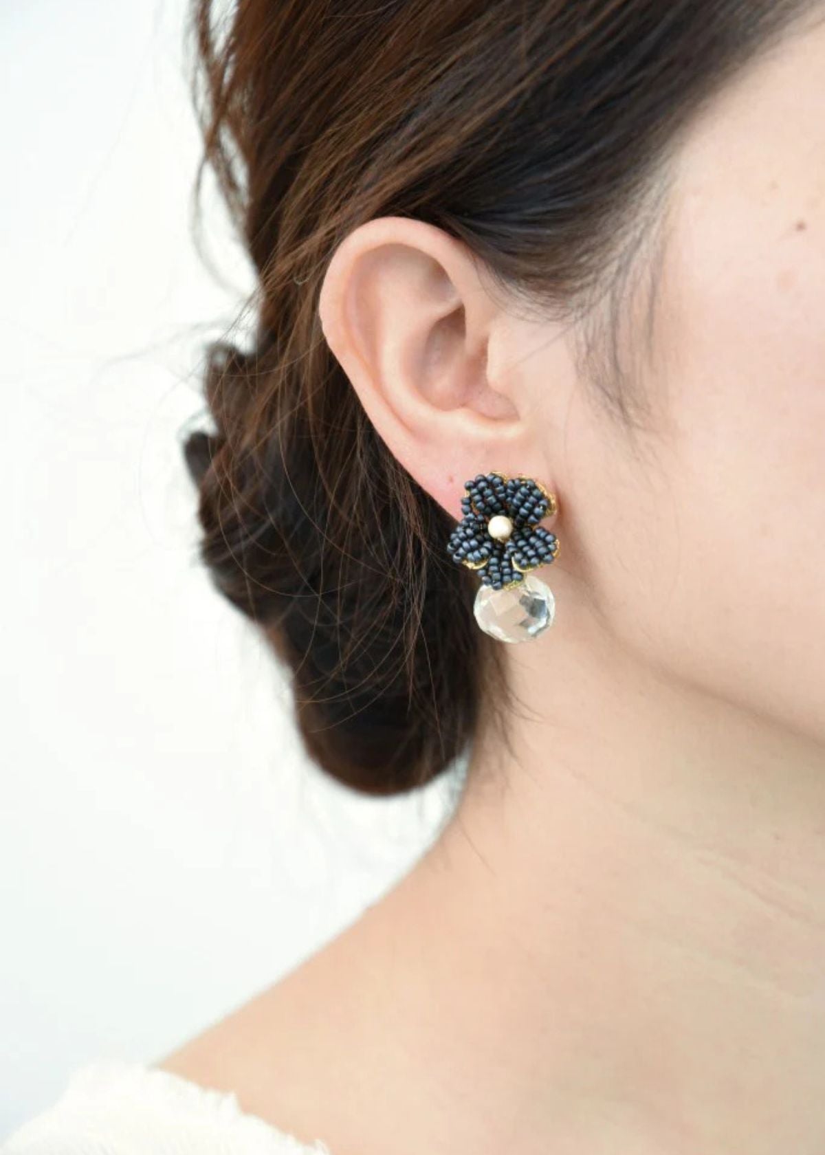 MONSHIRO Sumire Glass Earring