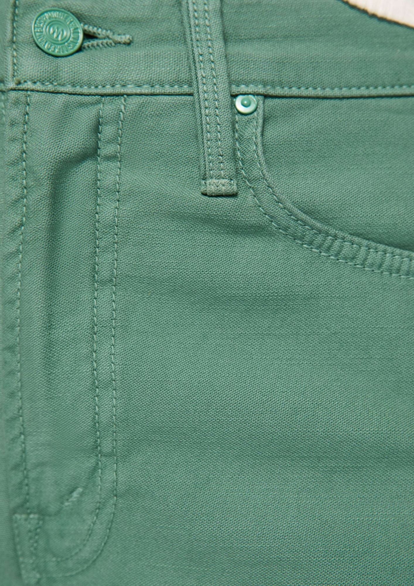 MOTHER The Ditcher Roller Zip Skimp Jean - Dark Ivy