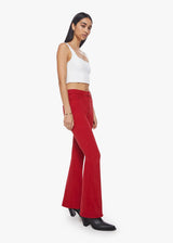 MOTHER High Waisted Weekender Skimp Jean - Haute Red