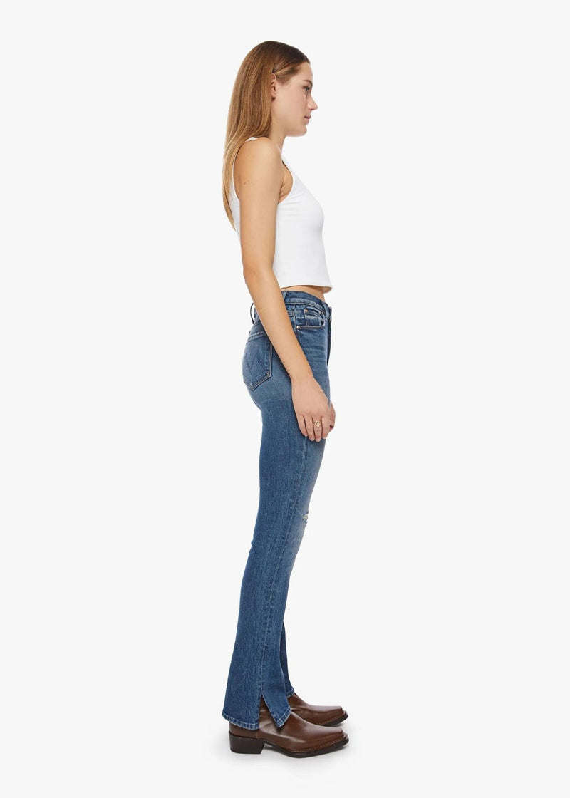 MOTHER High Waisted Runaway Slice Heel Jean - Morning Chores