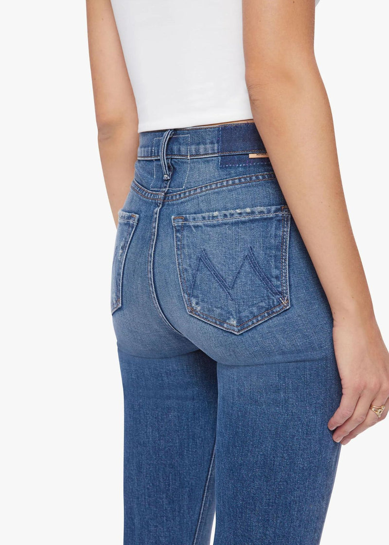 MOTHER High Waisted Runaway Slice Heel Jean - Morning Chores